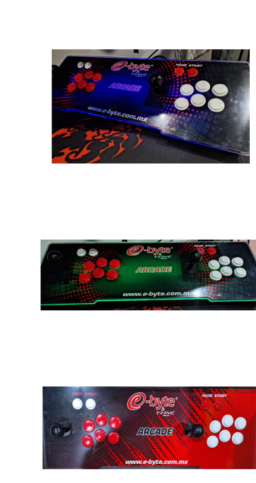 ESTE TABLERO INCLUYE 11,000 JUEGOS RETRO EN 2D Y 3D , ENTRE LOS TITULOS MAS DESTACADOS ESTAN  CRASH , BANDICOOT , MARIO BROS , THE KING OF FIGTHERS STREET FIGHTER PEPSI MAN SPYRO Y MUCHAS JOYAS MAS COLORES NEGRO Y AZUL, ROJO
